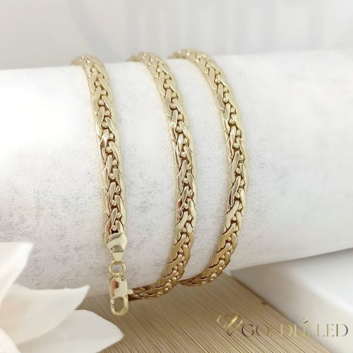 GOLDFILLED Antiallergenes Halskette 60cm lang und 5mm breit 14K Farbe