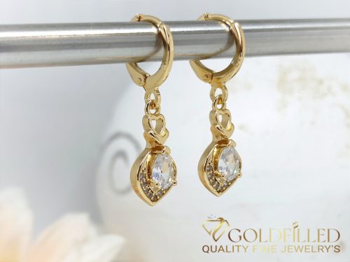 Goldfilled Antiallergische Ohrringe 32mm 18K Farbe	