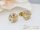 Goldfilled Antiallergene Schmetterlings-Ohrringe 9mm 18K Farbe	