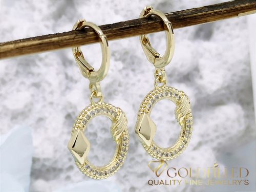 Goldfilled Antiallergene Ohrringe 34mm 14K Farbe	