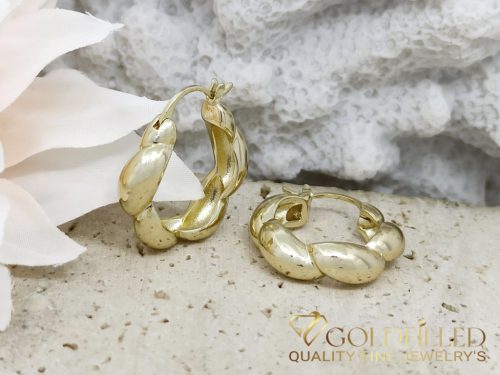 Goldfilled Antiallergene Ohrringe 25mm 14K Farbe	