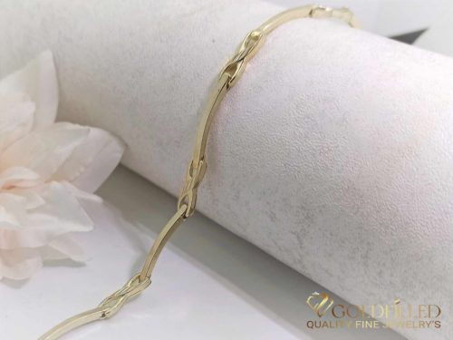 Goldfilled Antiallergisches Armband 19cm / 7mm 14K Farbe